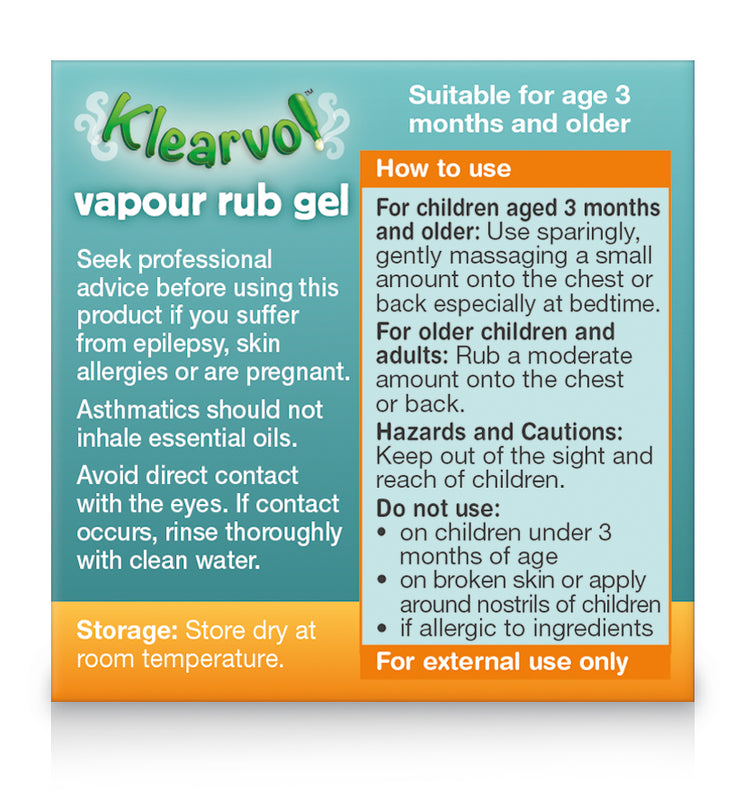 Klearvol Vapour Rub Gel